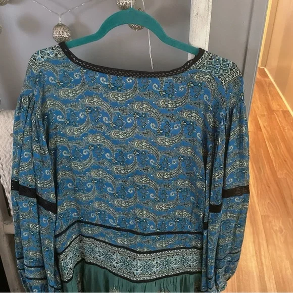 Free People Luna Scarf Print Tunic Size Large - Picture 8 of 8